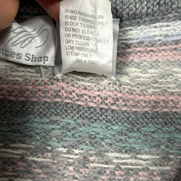 Vintage Lord & Taylor Fisher Hill Wool Long Knit Vest Sweater size 34-4 - Picture 13 of 14